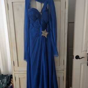Elegant Blue Evening Gown